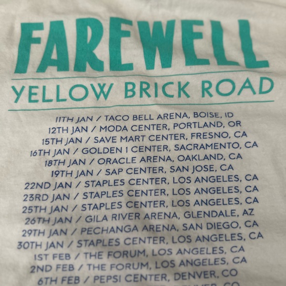 Elton John Yellow brick Road Tour t-shirt - Picture 5 of 11